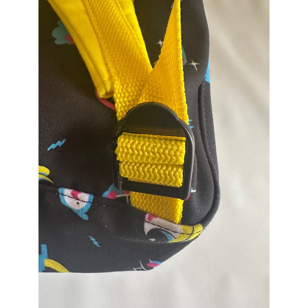 Cartoon Network Powerpuff Girls Backpack Black Yellow Patterned Kids School Bag - Picture 10 of 12